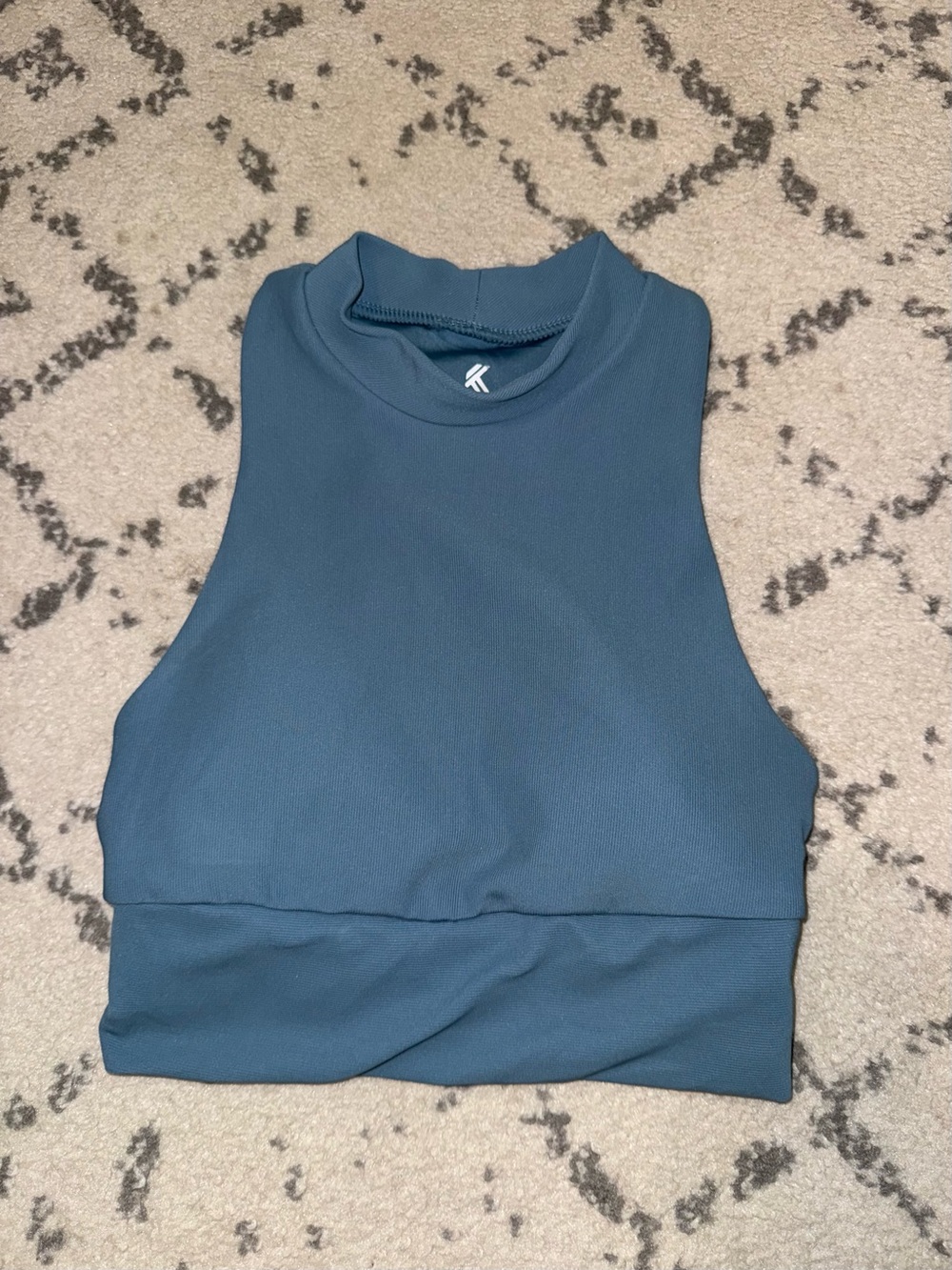 Kyodan High-Neck Crop Sports Bra - Teal